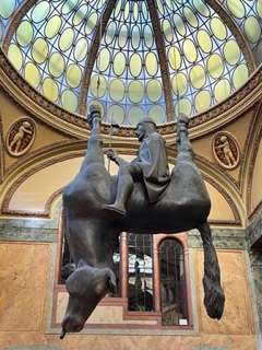 How many days in Prague: Upside Down Horse with rider by David Cherny